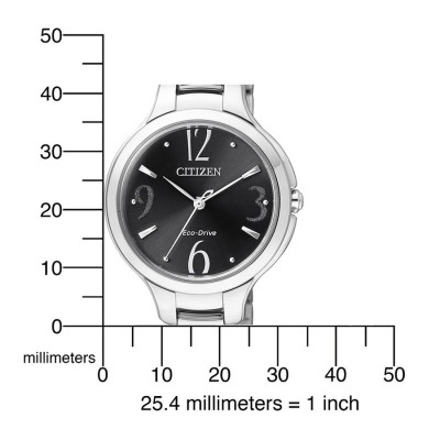Đồng Hồ Nữ Citizen Dây Thép Không Gỉ EP5990-50E - Mặt Đen (Sapphire)