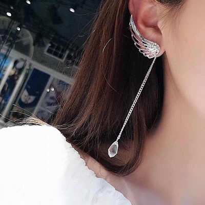 Bông tai khuyên tai cánh thiên thần giọt lệ phong cách cổ trang nổi bật