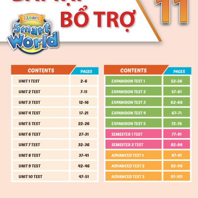 Bài tập Bổ trợ Tiếng Anh 11 i-Learn Smart World