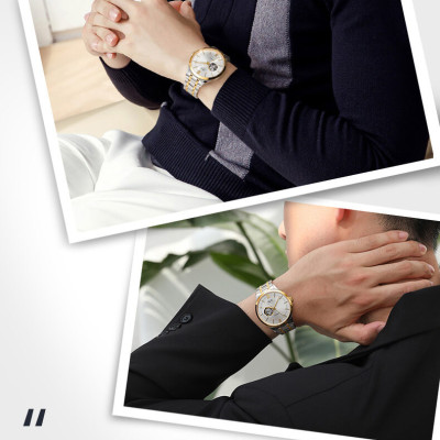 Đồng hồ nam chính hãng IW CARNIVAL IW570G-3 Kính sapphire ,chống xước ,Chống nước 30m ,Bảo hành 24 tháng,Máy cơ (Automatic),dây kim loại thép không gỉ 316L, thiết kế lộ cơ đơn giản dễ đeo