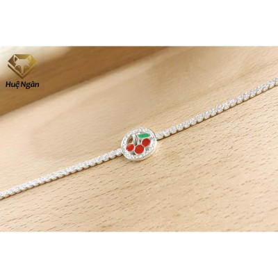 Lắc tay bạc 925 Huệ Ngân - Cherry X22