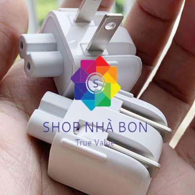 Đầu Chuyển 2 Chấu dùng Cho Củ Sạc iPad 10w/ 12w/ 30w/ 60w MACBOOK, IPAD, IPHONE- hàng nhập khẩu QUATECH