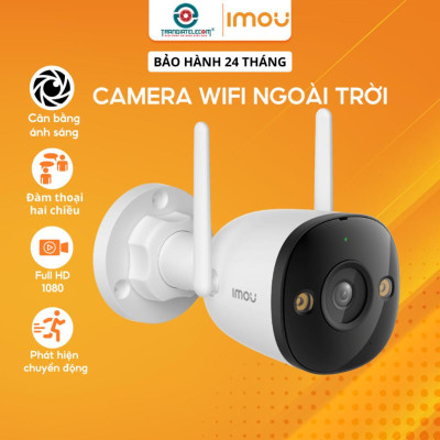 Camera Wifi Ngoài Trời IMOU Bullet 3/ 3C (S3EP/ S3DP) Đàm Thoại 2 Chiều - TRANGIATELECOM Hàng chính hãƞg Hàng nhập khẩu