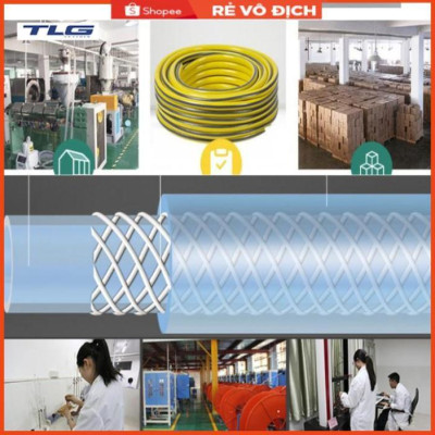 Bộ dây vòi xịt rửa xe, tưới cây, dọn dẹp nhà cửa 7-10m (cút đồng nối nhựa xanh) 206843