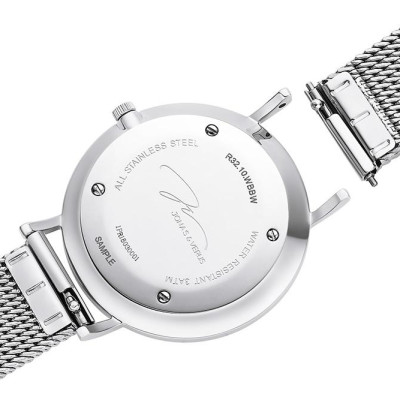 Đồng hồ nữ hiệu Jonas & Verus R32.10.WBBW, Máy Pin (Quartz), Kính sapphire chống trầy xước, Dây lưới thép không gỉ 316L