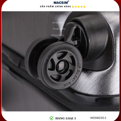 Vali cao cấp Macsim Smooire MSSM233 cỡ 21 inch màu đen - Hàng loại 1
