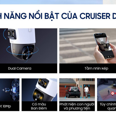 Camera IMOU Ngoài Trời Cruiser Dual 10mpx / 6mpx  IPC-S7XP - Hàng Chính Hãng