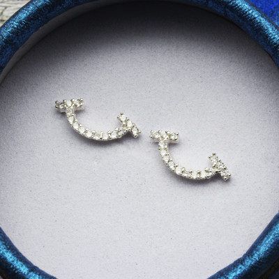Hoa Tai Bạc Hiểu Minh HT285 Smile
