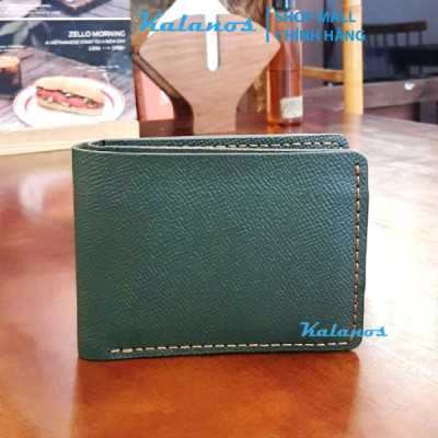 Ví nam da bò handmade cao cấp màu xanh lá đẹp Kalanos KBN840-Xanhl