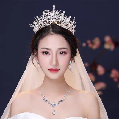 Bộ trang sức cô dâu xinh đẹp 2 món giọt nước rhinestone  CD2204