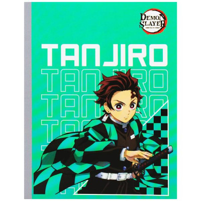 Tập Dán Gáy Demon Slayer - 4 Ô Ly Ngang - 96 Trang 70gsm - Thiên Long NB-111/DS - Tanjiro