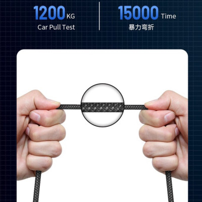 Cáp Wiwu F15 Cyclone PD 100W fast charge Cable  Tương thích với Máy tính xách tay/ Ipad/ Điện thoại/ Bảng điều khiển trò chơi , sạc siêu nhanh USB C sang USB C - Hàng chính hãng