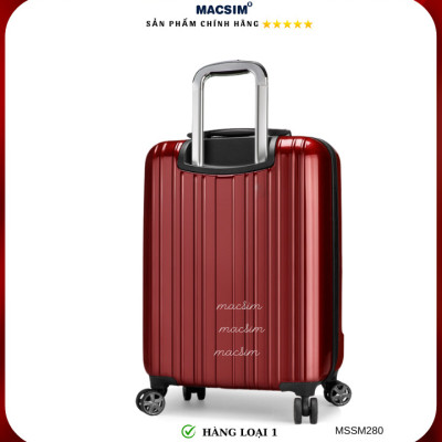Vali cao cấp Macsim Smooire MSSM280 cỡ 20 inch màu đỏ hàng loại 1