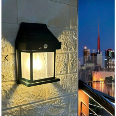 Đèn sân vườn năng lượng mặt trời cảm biến chuyển động, cảm biến ánh sáng tự động bặt tắt, đèn mặt trời 3 chế độ