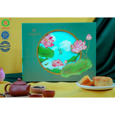 Bộ Hộp Bánh Trung Thu Lộc Phúc - Thành Long - 6 Bánh 1 Trứng 