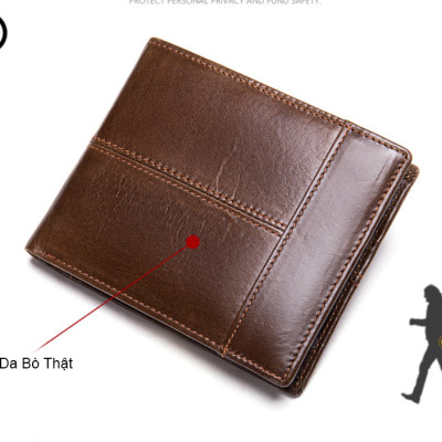 Ví nam 100% da bò thật  cao cấp phong cách mới