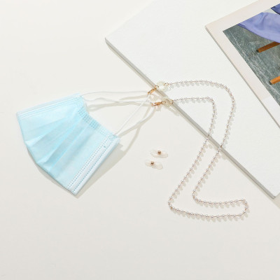 Dây đeo gọng kính dây đeo khẩu trang chống rơi rớt thất lạc hạt ngọc hoa ấn tượng