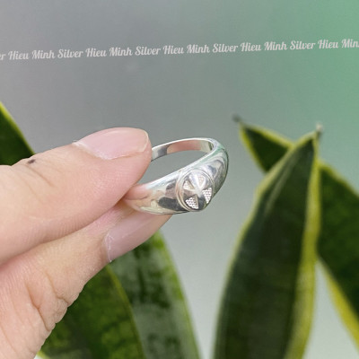 Nhẫn Nam Nữ Bạc Ta Hình Thập Tự Giá Chính Hãng Bạc Hiểu Minh NU514