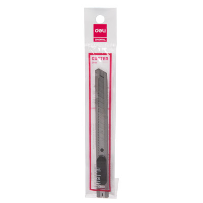 Dao Rọc Giấy Deli, Loại 13 Lưỡi Tách Rời, Bạc, Đen - 1 Cái - E2053