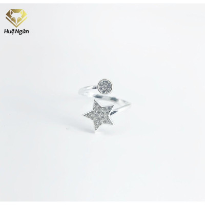 Nhẫn bạc 925 Huệ Ngân - Ngôi sao may mắn free size S160016