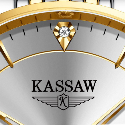 Đồng hồ nam chính hãng KASSAW K666-2 (Mạ vàng 24k)