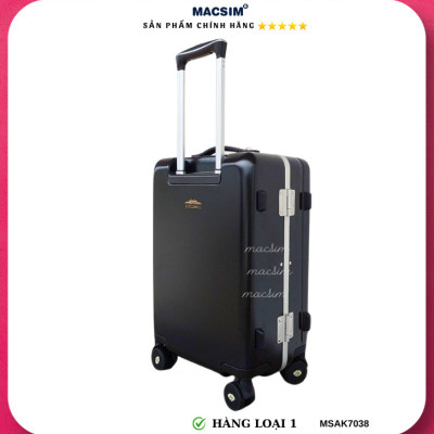 Vali cao cấp Macsim Aksen hàng loại 1 MSAK7038 cỡ 20 inch màu đen màu đỏ