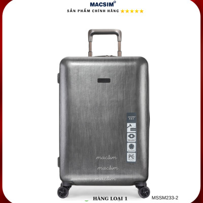 Vali cao cấp Macsim Smooire MSSM233 cỡ 21 inch màu đen - Hàng loại 1