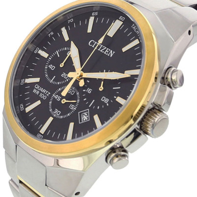 Đồng Hồ Nam Citizen Dây Thép Không Gỉ AN8174-58E - Mặt Đen