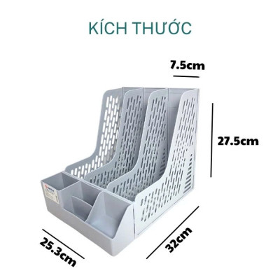 Khay Đựng Tài Liệu 3 Ngăn Việt Nhật - Hàng chính hãng 