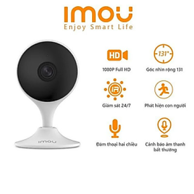 Camera Wifi IMOU mini C22EP phát hiện chuyển động, tiếng ồn, con người, đàm thoại 2 chiều - Hàng chính hãng