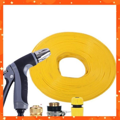 Bộ dây và vòi xịt rửa xe tưới cây tăng áp 15M(cút nhựa nối đồng nhựa) 206817