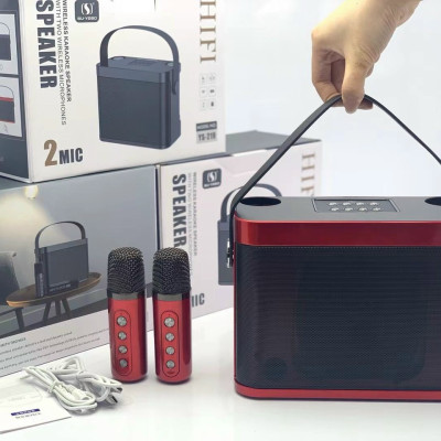 Loa Bluetooth Karaoke  Sothing YS-219 Kèm 2 Micro Có Quai Xách Du Lịch- Hàng chính hãng