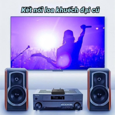 Thiết Bị Nhận Bluetooth, NFC Cho Loa Và Amply Hỗ Trợ Cổng 3.5mm, AV, USB Bộ Thu Phát Bluetooth 5.0 2 in 1 - Chế độ chuyển đổi linh hoạt, Âm Thanh HD, Độ Trễ Thấp, Khoảng Cách Trên 10m Chip thông minh, Cổng kết nối đa dạng RCA AUX USB - Hàng Chính Hãng