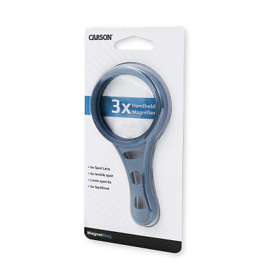 Kính lúp cầm tay MagnetMag có nam châm nhiều màu Carson DX-50AS ( Hàng chính hãng)