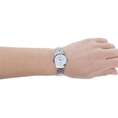 Đồng Hồ Nữ Citizen Siêu Mỏng Dây Thép Không Gỉ EG3220-58A - Mặt Trắng (Sapphire)