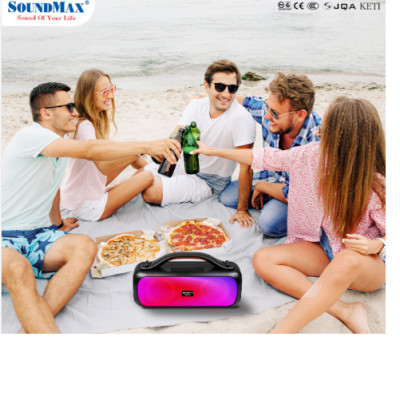 Loa bluetooth xách tay nhỏ gọn SoundMax SB-208/2.0 30W - Hàng Chính Hãng