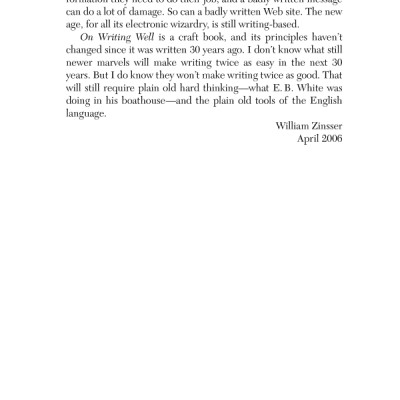 On Writing Well, 30th Anniversary Edition: The Classic Guide to Writing Nonfiction