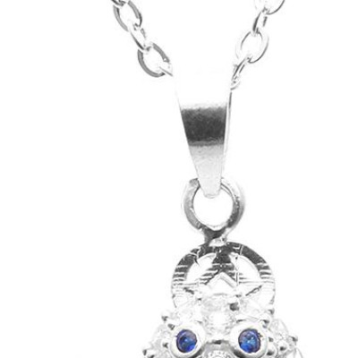 Dây Và Mặt Dây Chuyền Bạc Hiểu Minh DMD242s cóc ngậm tiền bạc ý