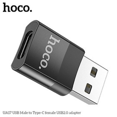 Đầu chuyển usb sang type c, bộ chuyển đổi usb type c  UA17 - Hàng chính hãng