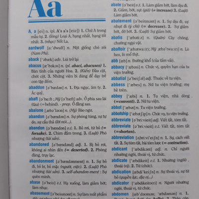 Sách - Từ Điển Anh - Việt Trên 135000 Từ (Bản in màu đặc biệt Có thêm 10000 từ mới)