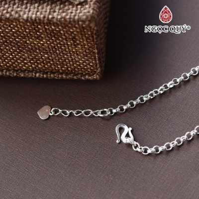 Lắc tay bạc tỳ hưu pha lê - Ngọc Quý Gemstones