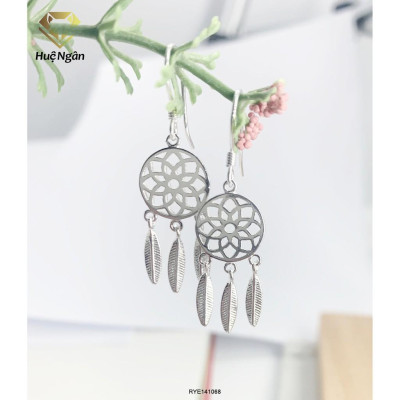 Bông tai bạc 925 Huệ Ngân - Dreamcatcher RYE141068