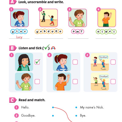 Bài tập bổ trợ Tiếng Anh 3 i-Learn Smart Start