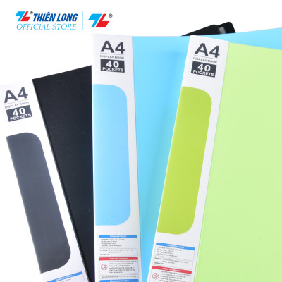 Bìa đựng hồ sơ 40 lá sức chứa 200 tờ A4 80 gsm Thiên Long Flexoffice FO-DB008
