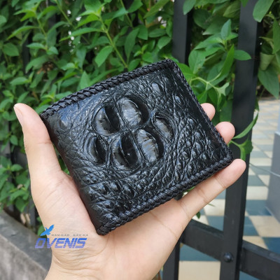 Ví Da Cá Sấu 2 Mặt Đan Viền [GÙ CÁ SẤU RẤT ĐẸP]