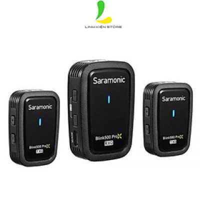 Micro thu âm Saramonic Blink500 ProX Q20 - Micro ghi âm pin 10h và truyền dẫn công nghệ tần số không dây 2.4GHz - Hàng nhập khẩu