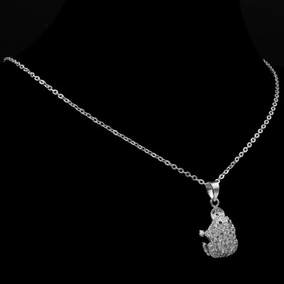 Dây Và Mặt Dây Chuyền Bạc Hiểu Minh DMD242s cóc ngậm tiền bạc ý