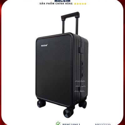 Vali cao cấp Macsim SMLV2301 cỡ 24inch màu đen - Hàng loại 1