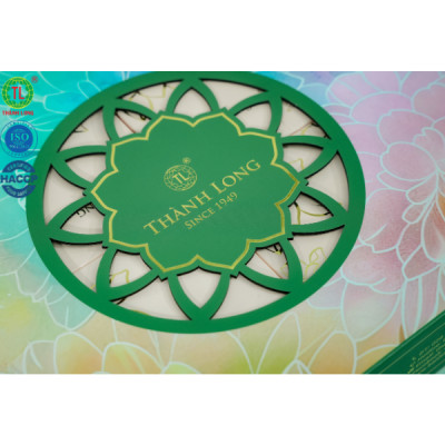 Hộp bánh trung thu 4 bánh 1 trứng 150g - Phát Đạt - Thành Long 600g - Việt Nam