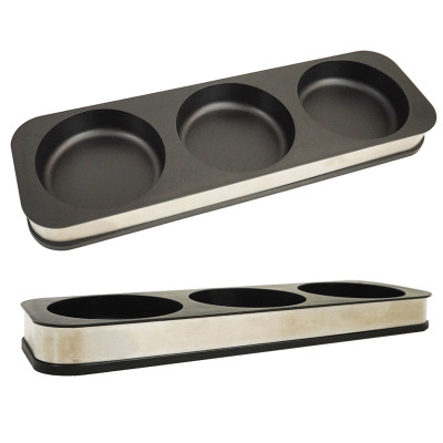 Bộ 3 hũ thủy tinh đựng gia vị 300ml Kalpen SB2 kèm khay và muỗng Inox